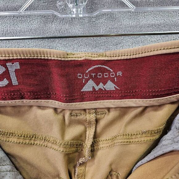 Wrangler Outdoor Series Cargo Pants Mens Size 30x30 Khaki Nylon Hiking Tan - Picture 7 of 12